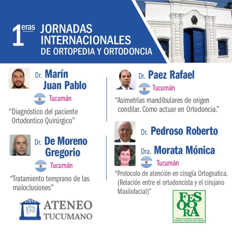 Primeras Jornadas Internacionales de Ortopedia y Ortodoncia